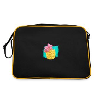 Pineapple Summer Feelings - Retro Bag - black/gold - Back