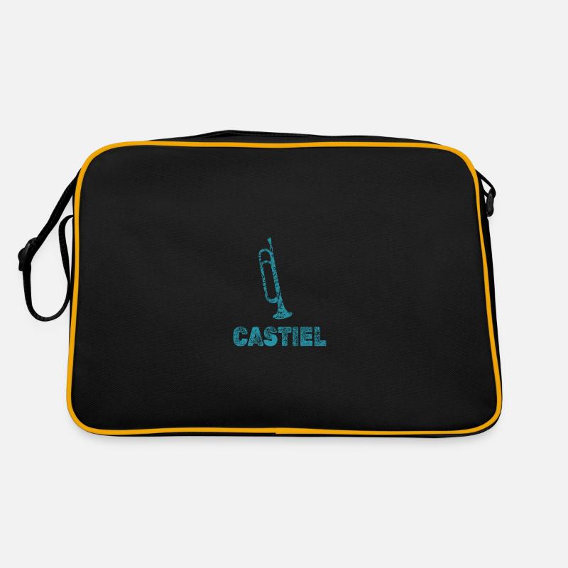Blasmusik Castiel - Retro Tasche - Schwarz/Gold