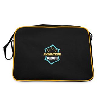 Beruf Animateur - Retro Tasche - Schwarz/Gold - Hinten