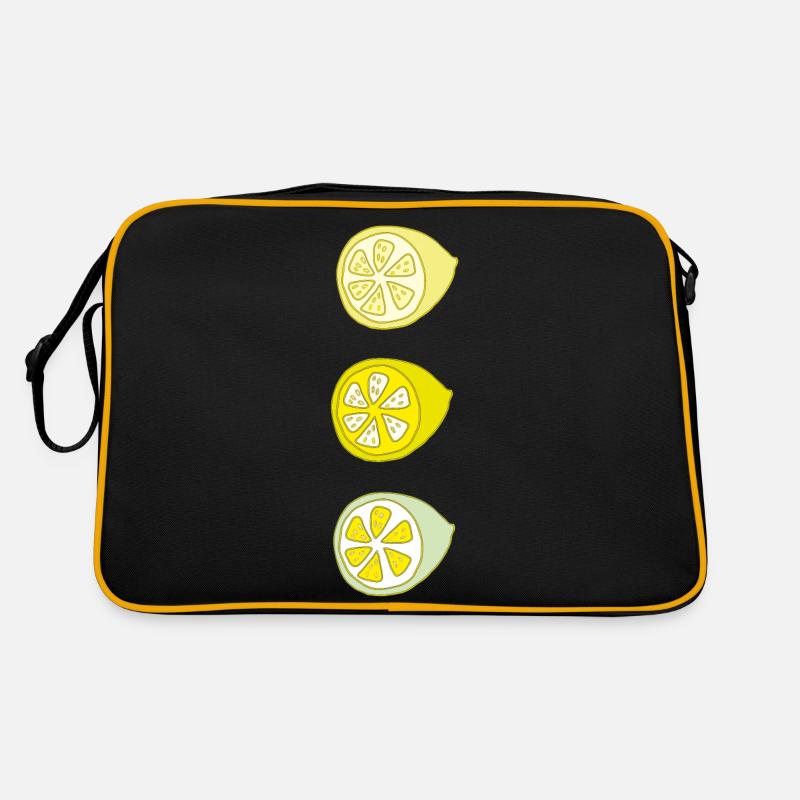 zitrone 3fach Retro Tasche