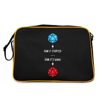 Bad luck D20 - Sac Retro - noir/or - Dos