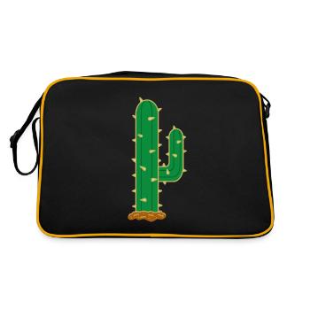 Cactus N°6 - Retro Bag - black/gold - Back