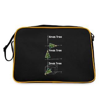 Mathématicien | de Noël Idée cadeau mathématique - Sac Retro - noir/or - Dos