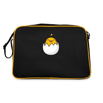 Chick Freshly hatched from the egg - Retro Bag - black/gold - Back