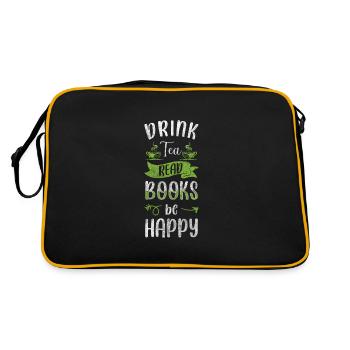 Tea Drinker Time Out Green Tea - Retro Bag - black/gold - Back