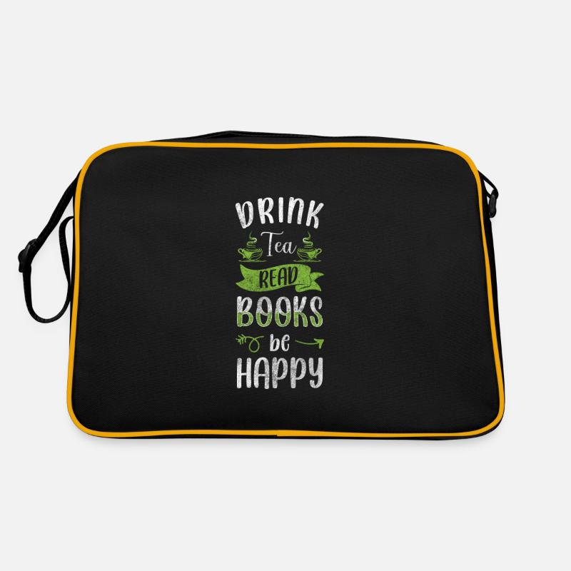 Teetrinker Auszeit Grüner Tee Retro Tasche