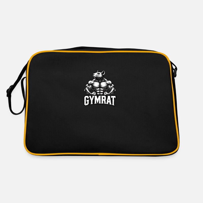 GymRat Flexing Retro Tasche
