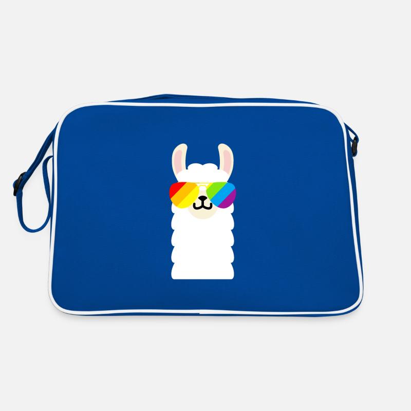 Lunettes de soleil arc-en-ciel Llama Sac Retro