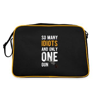 Sarcasm colleagues provocation - Retro Bag - black/gold - Back