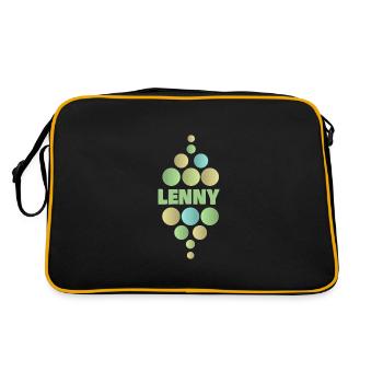 Lenny - Retro Bag - black/gold - Back