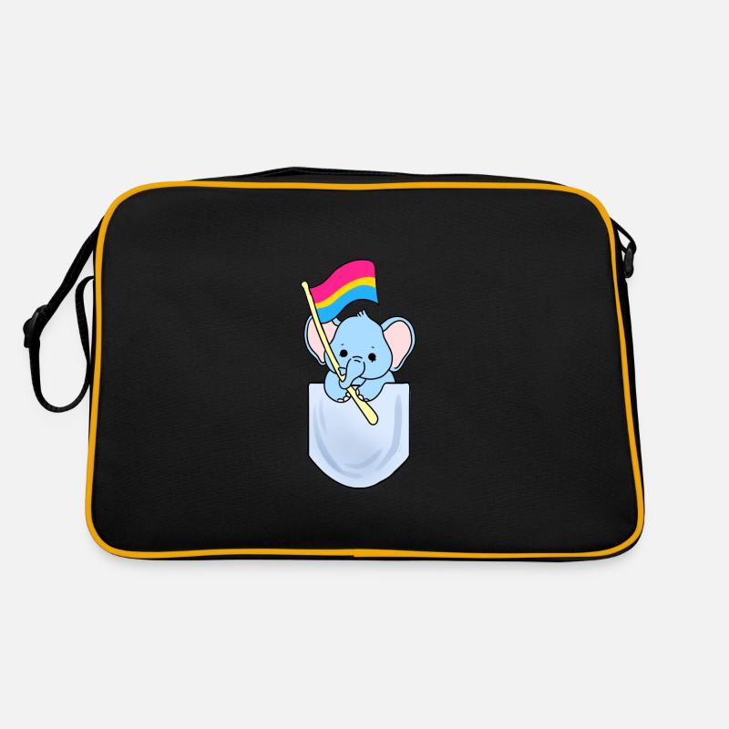 Éléphant en poche Pan Pride Sac Retro