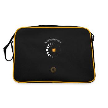 Parce que je suis une Vierge - Astrologie - Sac Retro - noir/or - Dos