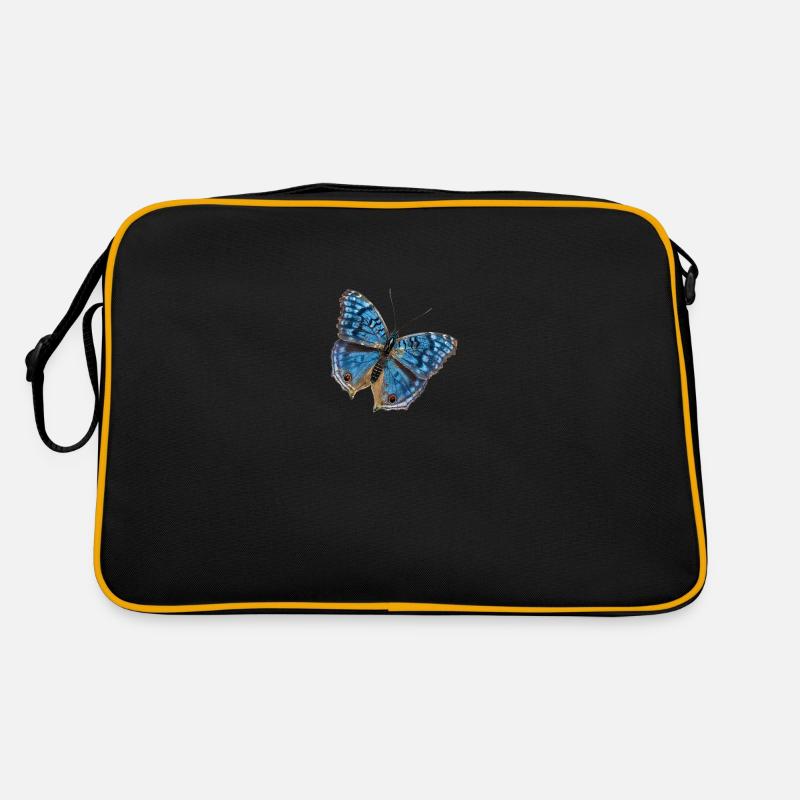 Blue Butterfly Retro Bag