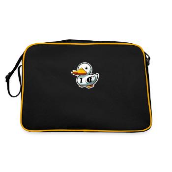 Canard en plastique - Sac Retro - noir/or - Dos