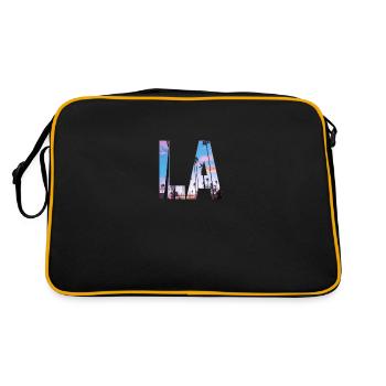 LA - Los Angeles - Retro Bag - black/gold - Back