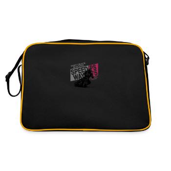 Speedway Racing - Retro Tasche - Schwarz/Gold - Hinten