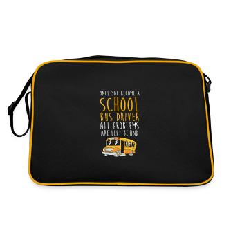 School Bus Driver School Bus - Retro Bag - black/gold - Back
