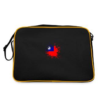 Taiwan Kleks - Retro Tasche - Schwarz/Gold - Hinten