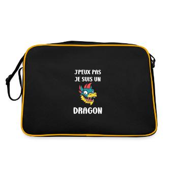 Bébé dragon - Sac Retro - noir/or - Dos