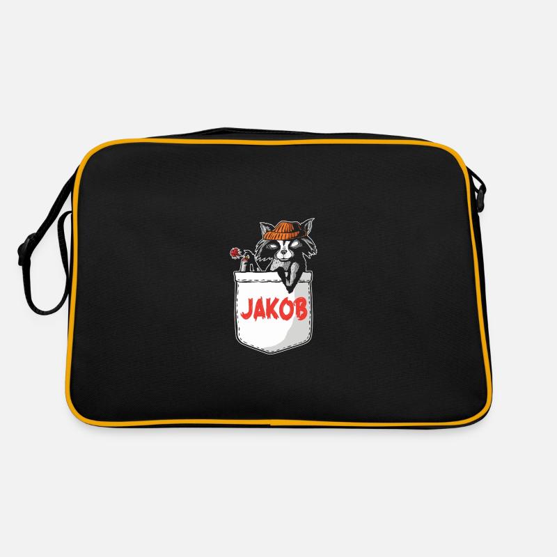 Waschbär Jakob Retro Tasche