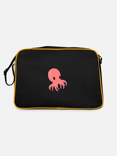 Poulpe doux - Sac Retro - noir/or - Dos