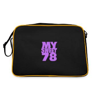 Sweet 78 - Retro Bag - black/gold - Back