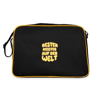 Maître comme vocation - Sac Retro - noir/or - Dos