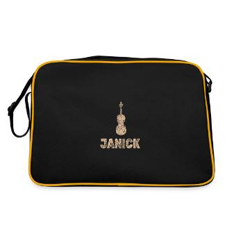 Viola Janick - Sac Retro - noir/or - Dos