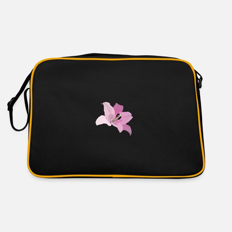 Orchidée rose Sac Retro