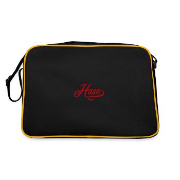 Hase Vintage - Sac Retro - noir/or - Dos