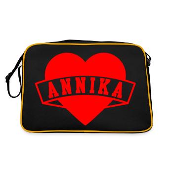 Annika Herzen - Sac Retro - noir/or - Dos