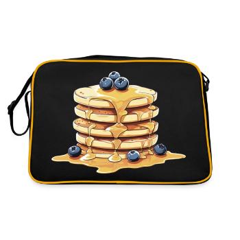 Blueberrie Pancakes - Retro Bag - black/gold - Back