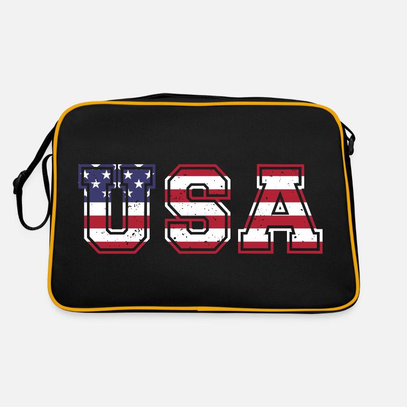Les États-Unis aux couleurs du drapeau américain drapeau Sac Retro
