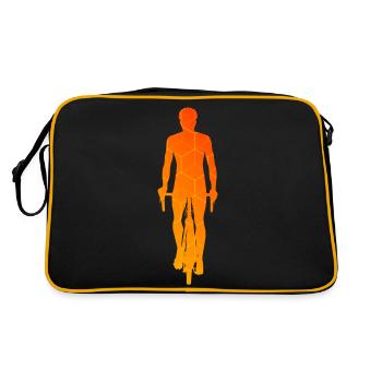 VTT Vélo Vélo Homme Cyclisme - Sac Retro - noir/or - Dos