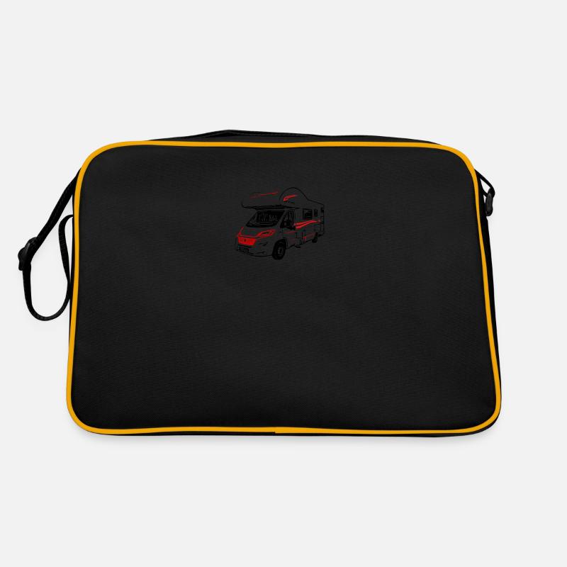 Wohnmobil Alkoven Camper XGO - Retro Tasche - Schwarz/Gold