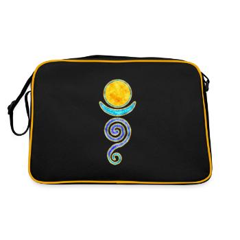 Abstract Symbol - Goddess Of Power Women 4 - Retro Bag - black/gold - Back