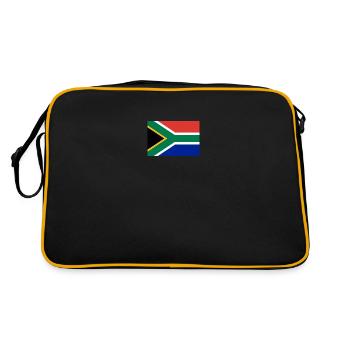 South Africa flag - Retro Bag - black/gold - Back