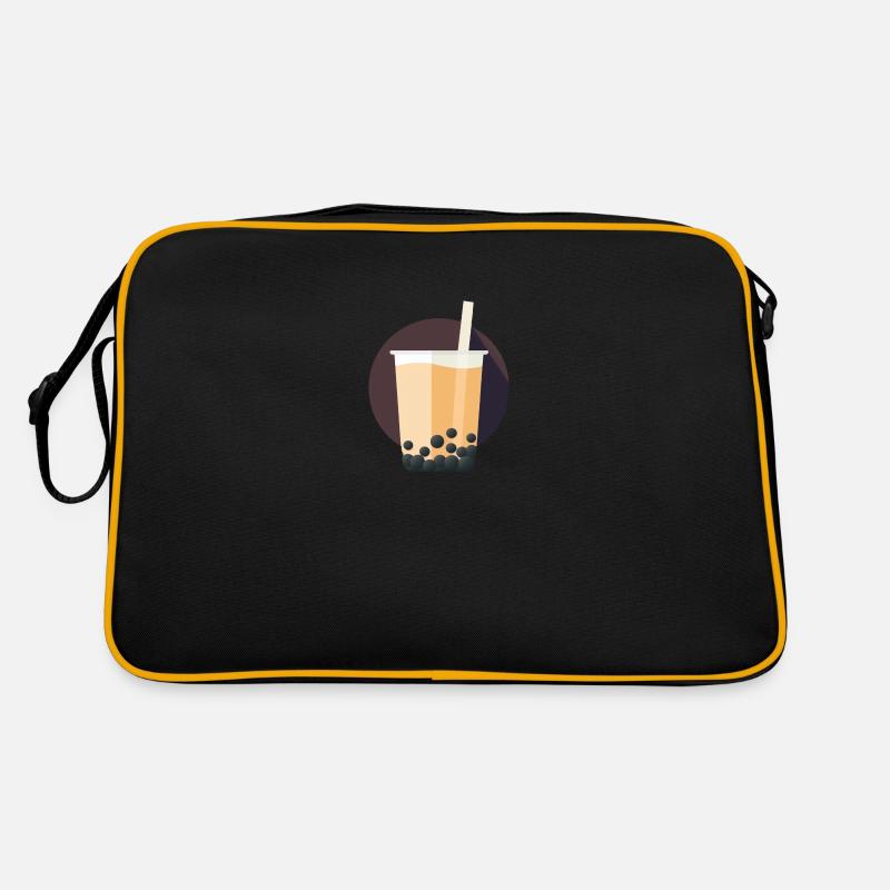 Round Bubble Tea Icon Retro Bag