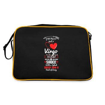 Signe du zodiaque Vierge Planète - Sac Retro - noir/or - Dos