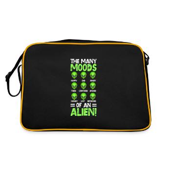 Invasion d’OVNI extraterrestre - Sac Retro - noir/or - Dos