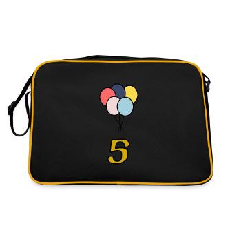 5. ANNIVERSARY. 5 YEARS. 5th ANNIVERSARY - Retro Bag - black/gold - Back
