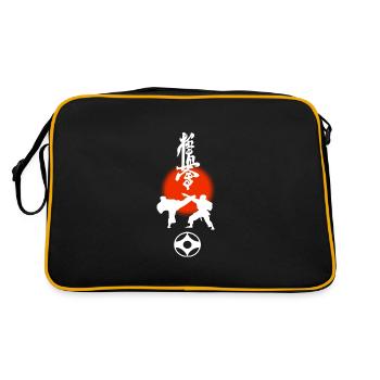 Kyokushin Kumite T Shirt - The Ultimate Truth - Retro Bag - black/gold - Back