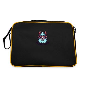 Pas de drame Lama - Sac Retro - noir/or - Dos