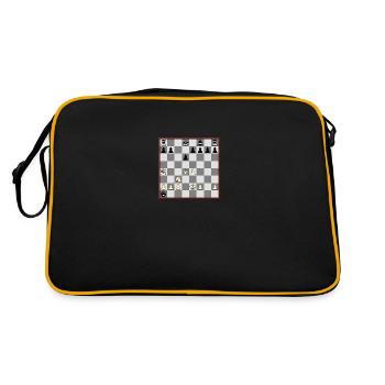 Matt in15 - Retro Tasche - Schwarz/Gold - Hinten
