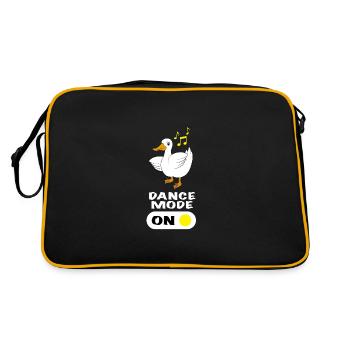 Duck Dancing Saying Mode Dance activé - Sac Retro - noir/or - Dos