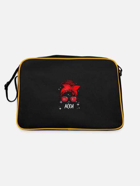 Aceh - Retro Bag - black/gold
