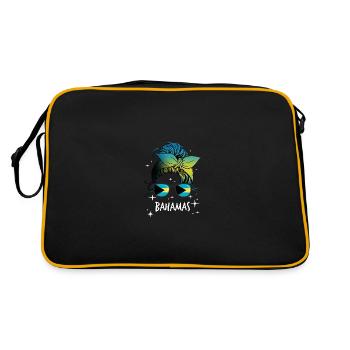 Bahamas - Retro Tasche - Schwarz/Gold - Hinten