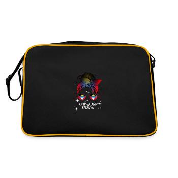 Antigua and Barbuda - Retro Bag - black/gold - Back