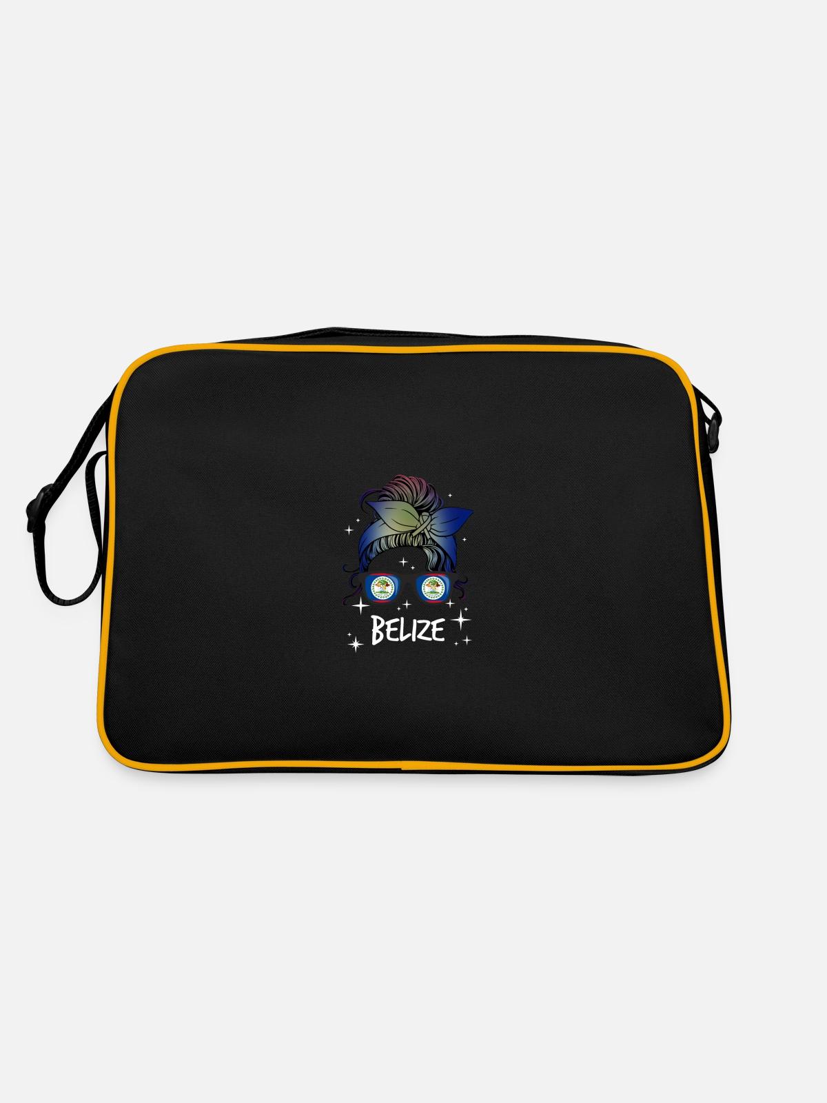 Belize - Sac Retro - noir/or - Dos