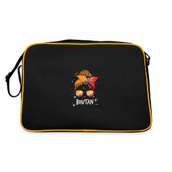 Bhoutan - Sac Retro - noir/or - Dos